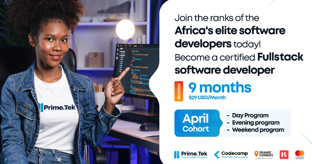 Certified Fullstack Software Development Program  (online  - April 2026 intake)